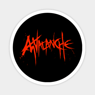 Avalanche (Red Text) Magnet